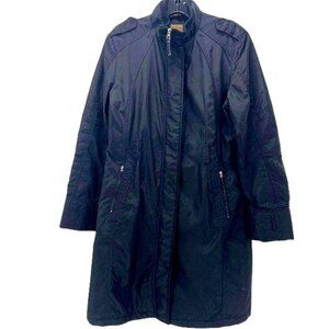 Merrell Womens Insulated Long Black Coat Full Zip Size Small